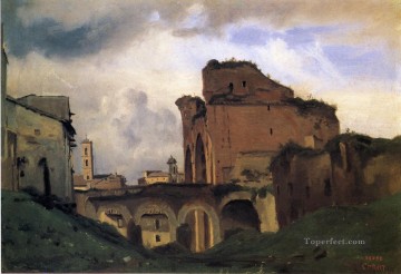 Basílica de Constantino plein air Romanticismo Jean Baptiste Camille Corot Pinturas al óleo